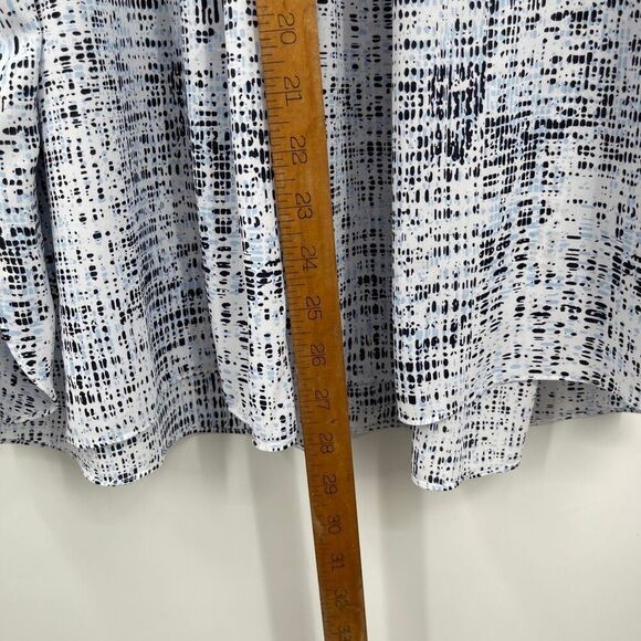 NYDJ Multicolor Split Neck Button Up 3/4 Sleeve Pintuck Blouse Size 3X NWT - Picture 10 of 10